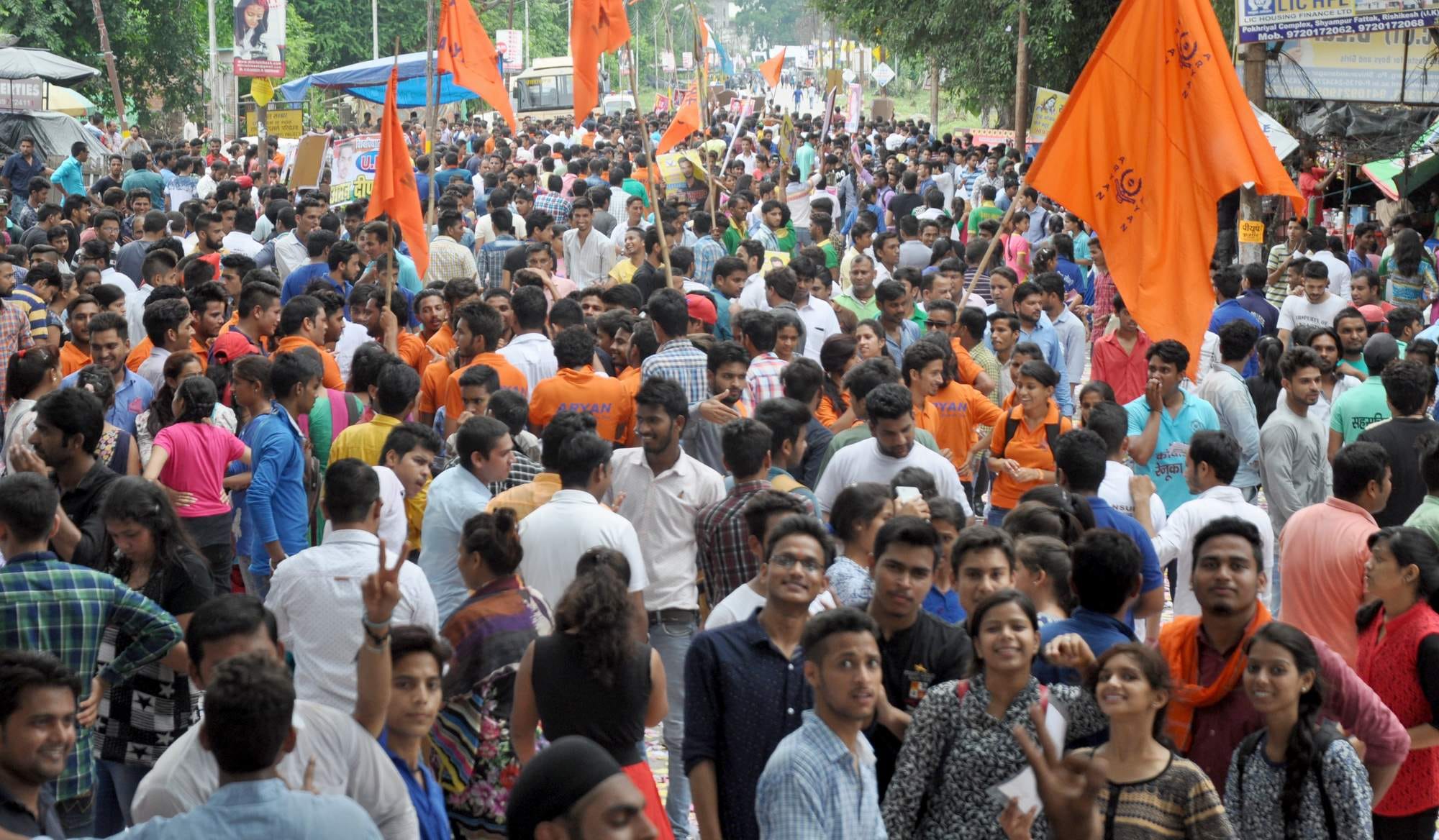 campaign for students union election.