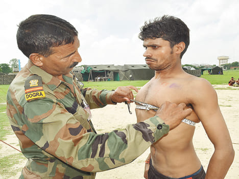 Army Recruiting Fair malnourished youngsters