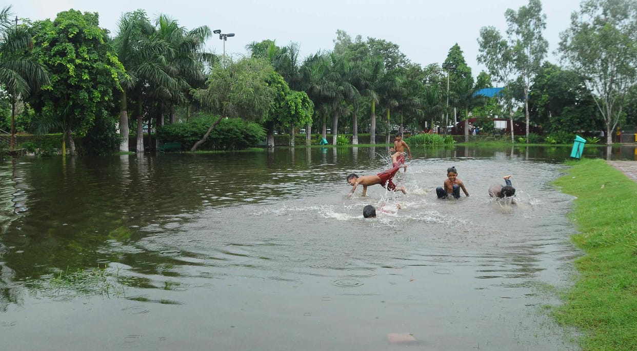 minor over flow and broken, water entered in sector and the residential sector in rohtak