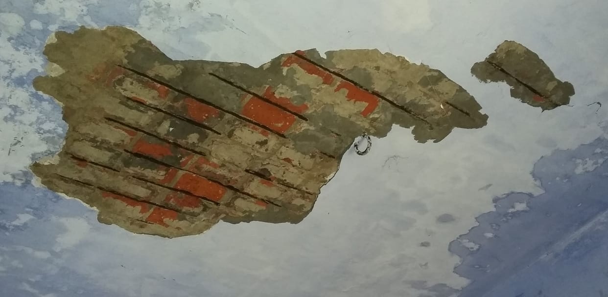 Naugdh ceiling plaster fell in PHC