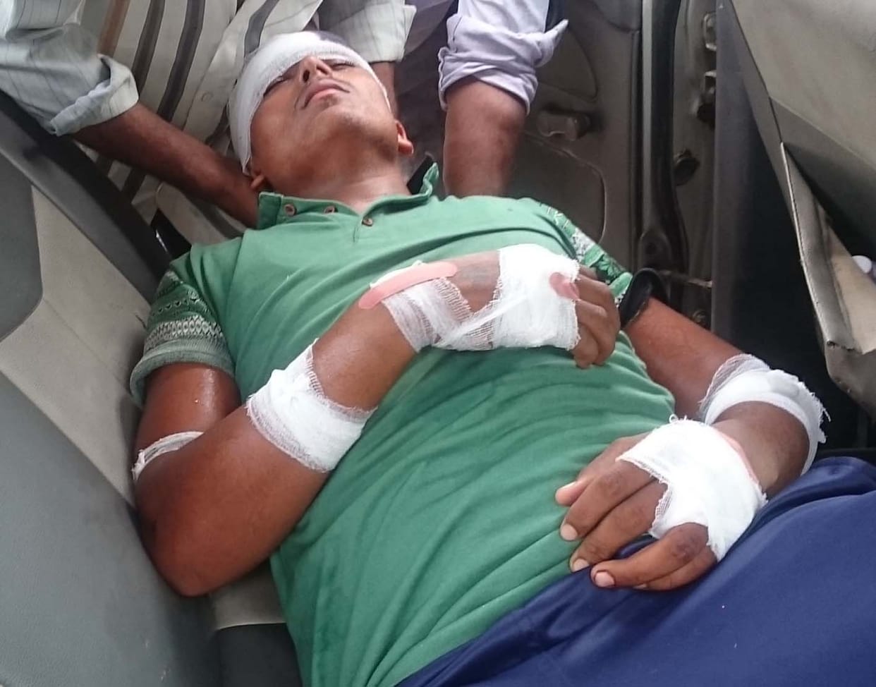 Bike riders goons beaten student  