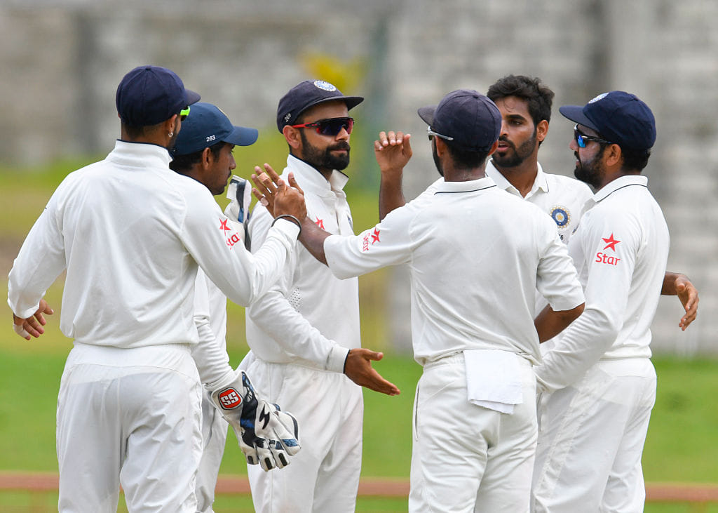 India Vs West Indies 3rd Test Day Four Stumps