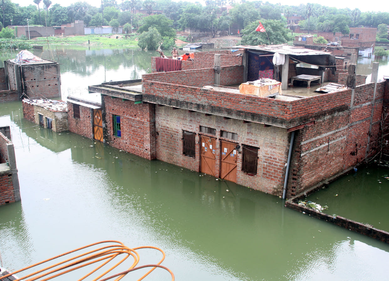 Hundreds of families in flood-stricken 