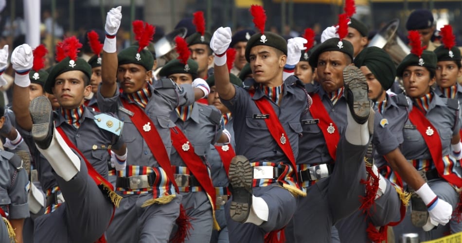 full dress reharsal for independence day celebration in prade ground chandigarh