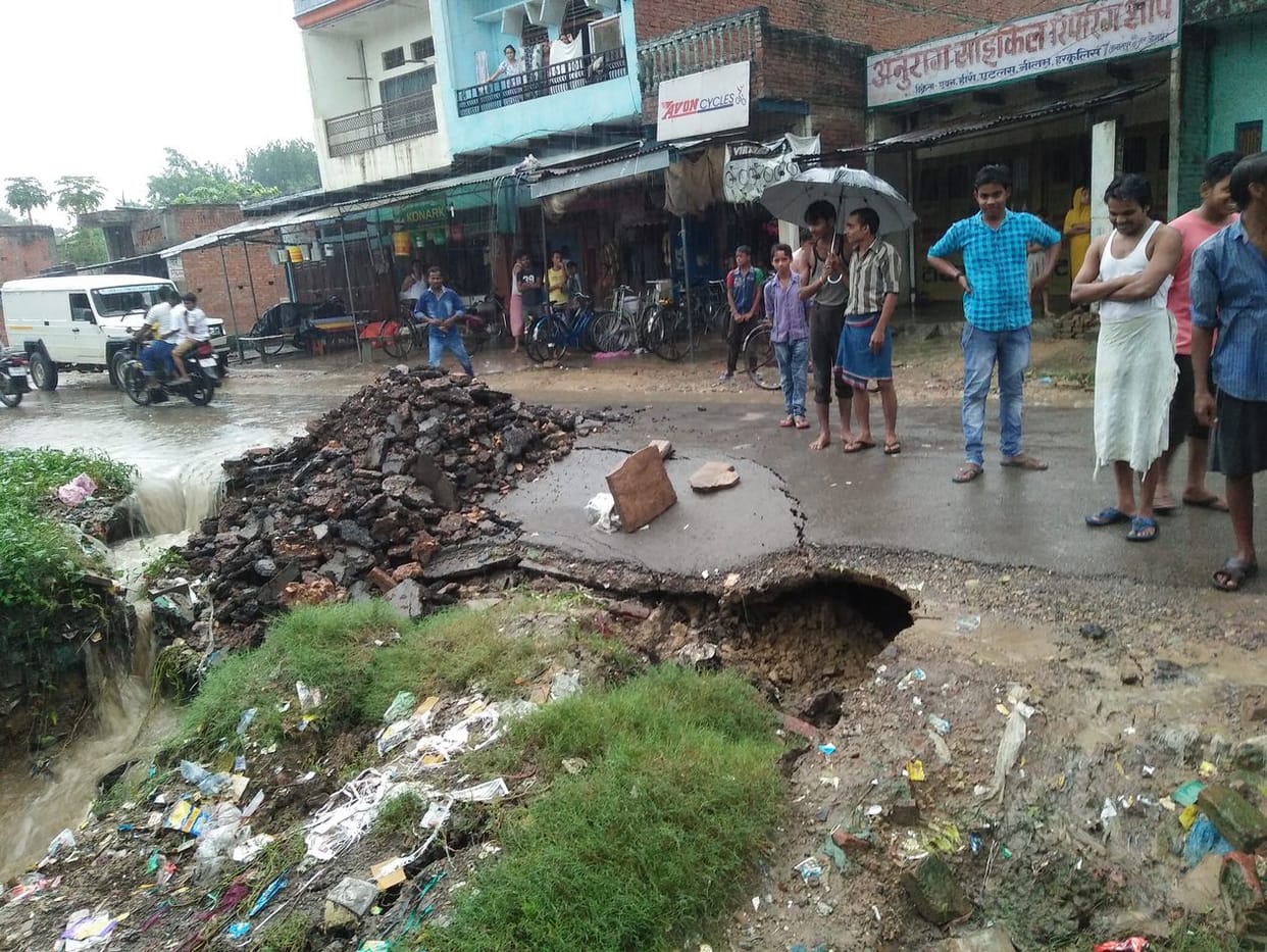 Heavy rain demolished a house, woman's death