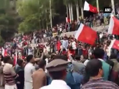 Locals protest in Pakistan-occupied Gilgit-Baltistan against crackdown by Pakistani security forces