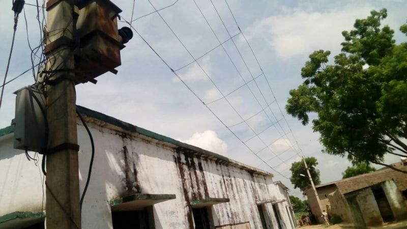 Leaky roof, forcing children to read
