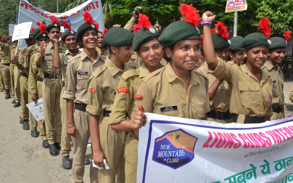 ncc cadets awareness rally