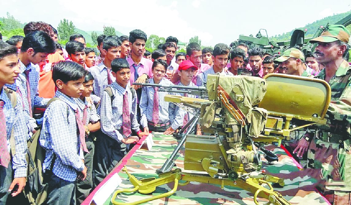 arms exhibition by army