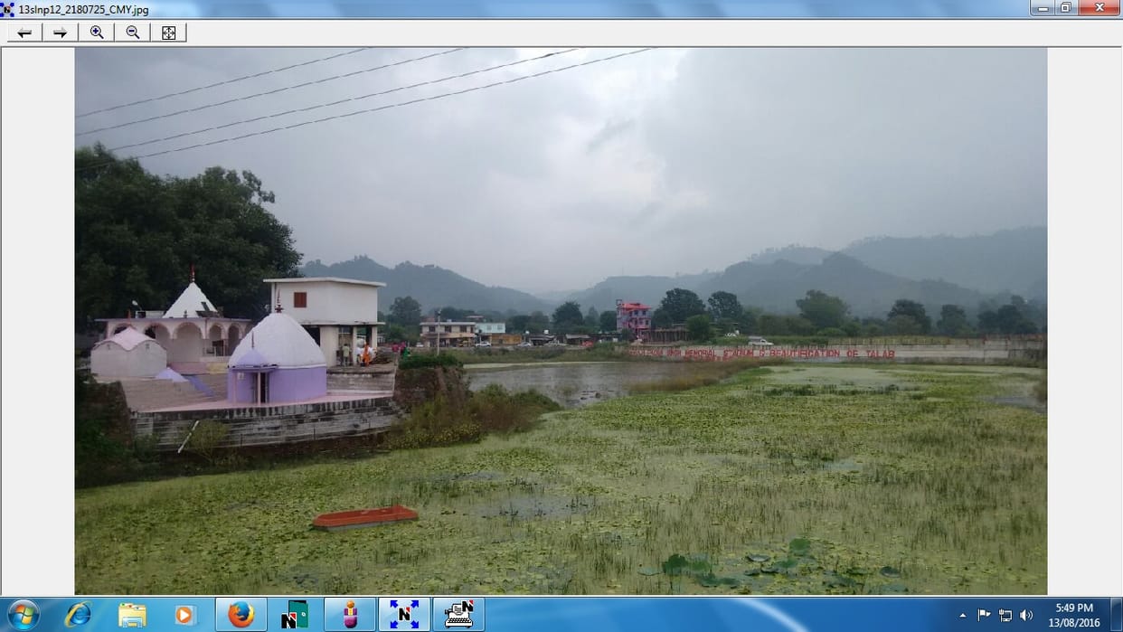 Occupying the pond's land, crisis on survival
