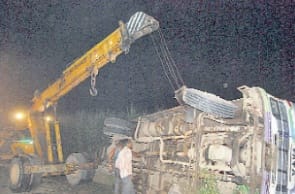 uncontrol bus faal down