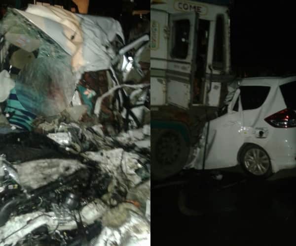 Eight died in an accident in faizabad.