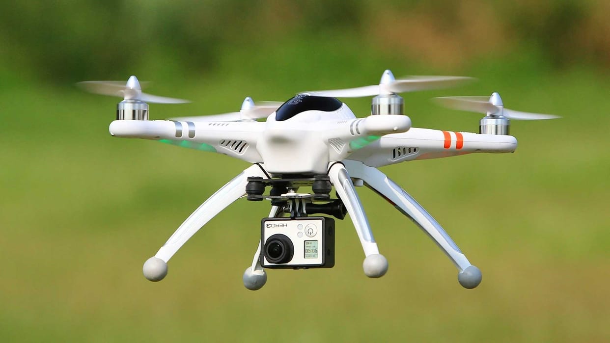 District Administration use Drone for ODF 