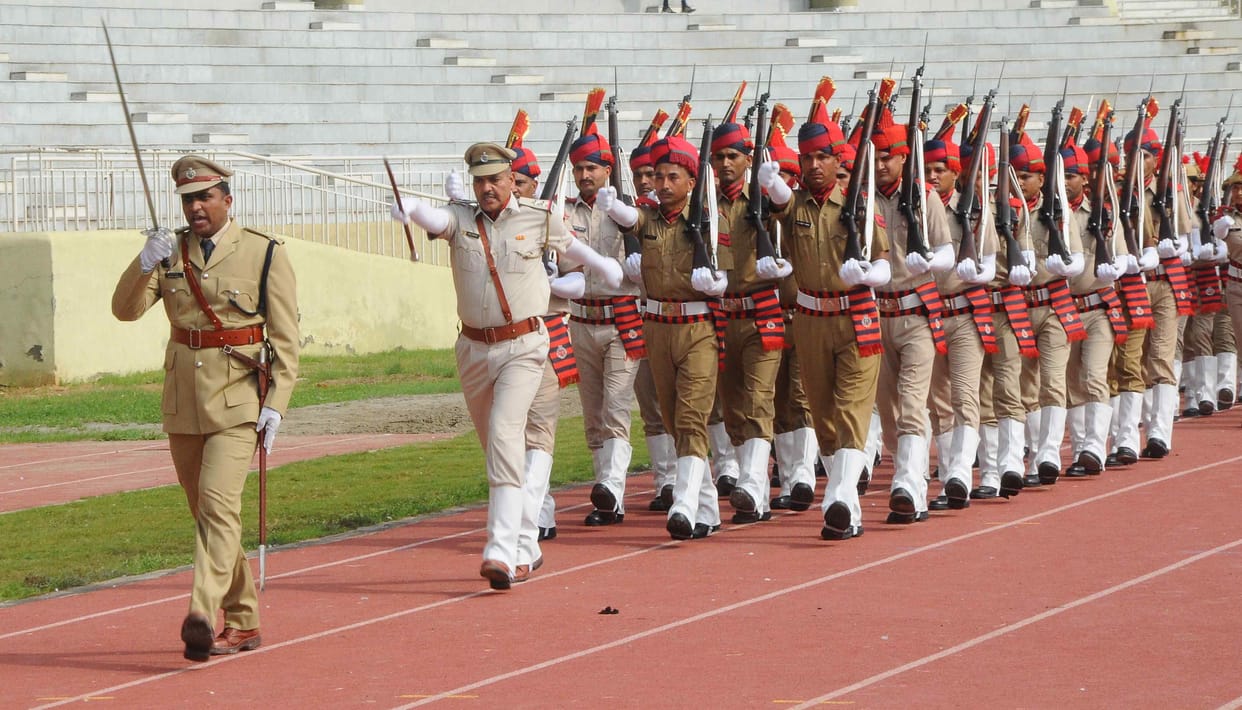 Police parade, missed quality in rohtak