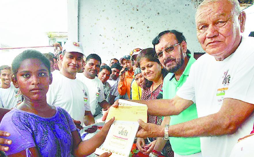 The winner of the run Aarti for Change