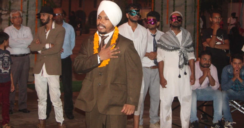 rock garden, play, nukkad natak, theater for theater group, sardar uddham singh, at chandigarh, 