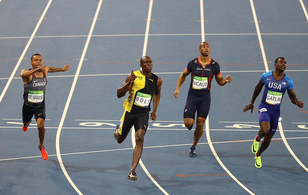 Bolt Shines again, wins 3rd olympic gold in 100 mtr sprint