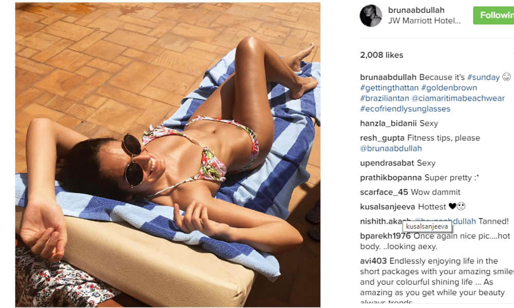 Bruna Abdullah Shares her Bikini Photos