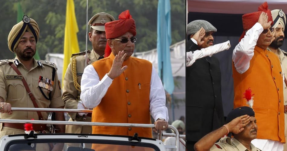 15 august independence day celebration in chandigarh prade ground, governor solanki hosted flag