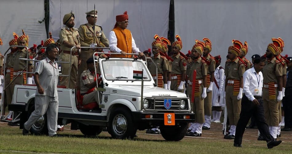 15 august independence day celebration in chandigarh prade ground, governor solanki hosted flag
