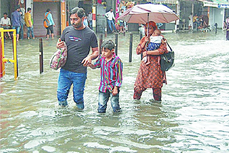 Waterlogging in the city