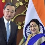 विदेश मंत्री सुषमा स्वराज और चीन के विदेश मंत्री वांग यी