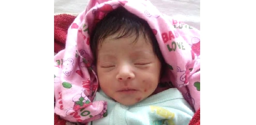 Newborn girl found abandoned in bushes at Kangra.