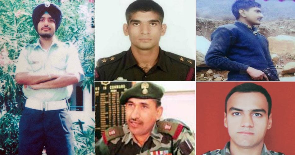 five brave indian army soldiers from haryana, who got martyrism after killing terrorist