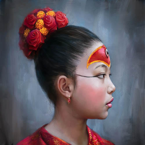 A Real Living Goddess in Nepal