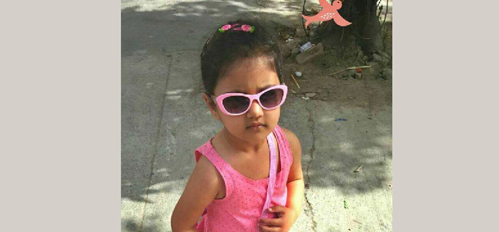 Painful death of child with Chinese string
