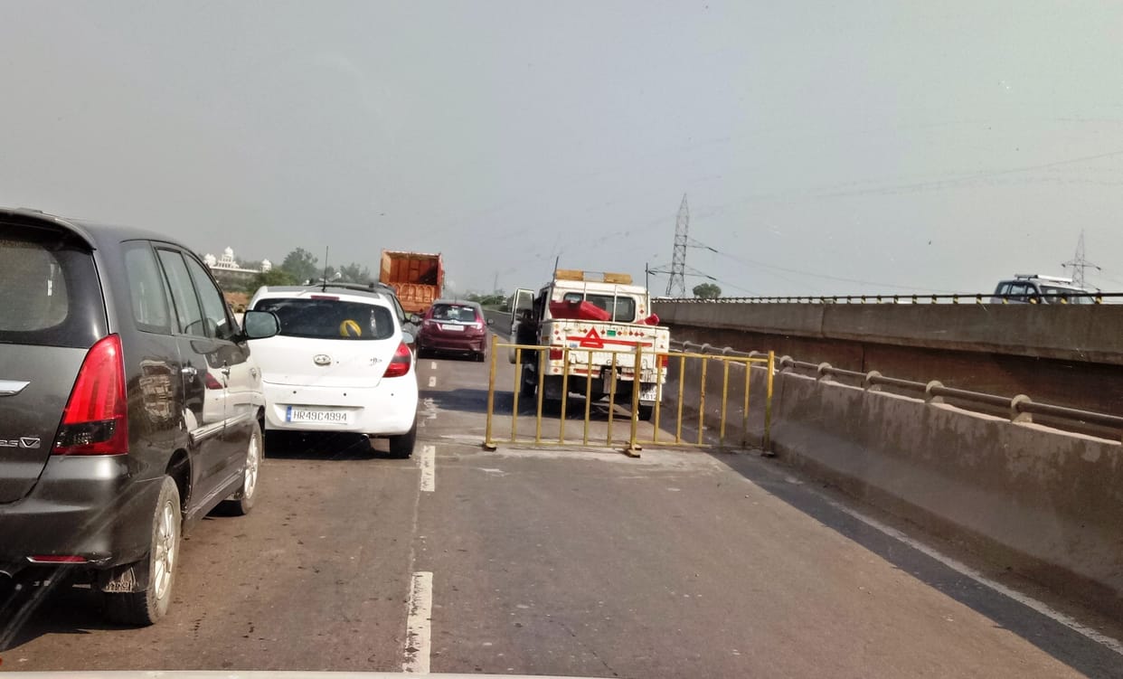 ghaggar, ghaggar river, ghaggar bridge, traffice problem on ghaggar river, derabassi, mohali