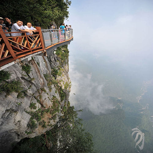 4,600ft Glass Walkway Opens In China