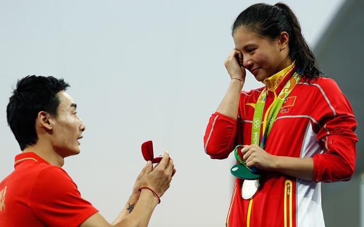In Rio Olympic A diamond ring after a silver medal