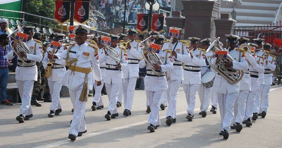 on 15 august 70th independence day celebration on wagah border amritsar
