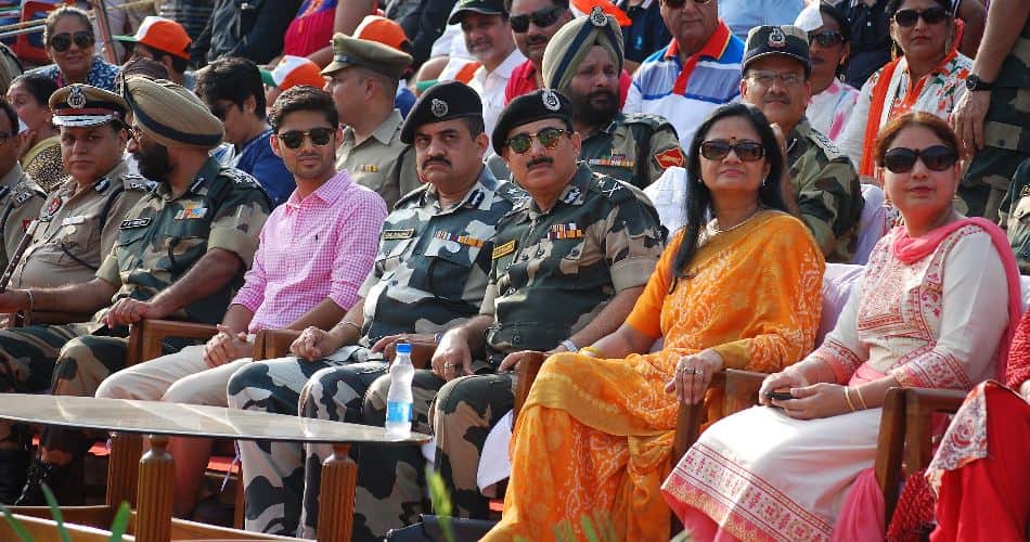on 15 august 70th independence day celebration on wagah border amritsar