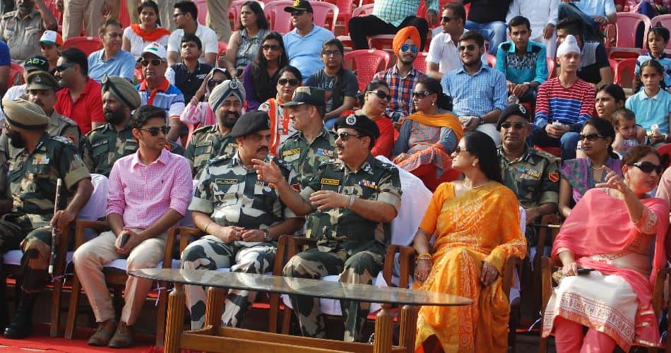 on 15 august 70th independence day celebration on wagah border amritsar