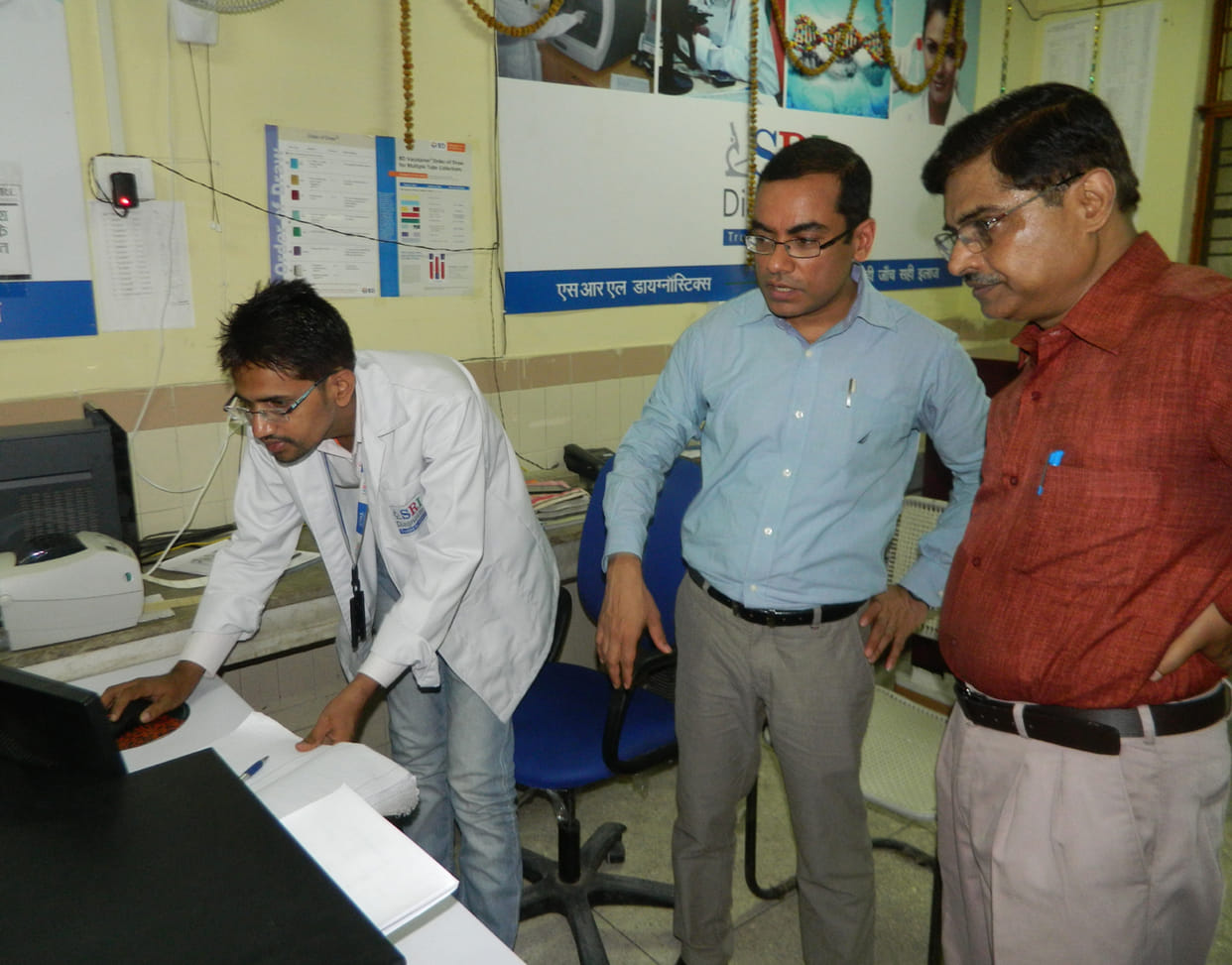 pamukh sachiv inspected didtrict hospital