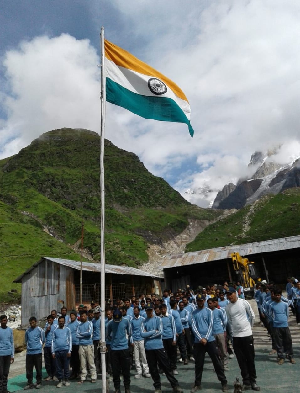 third time independence day celebration in kedarnath dham.