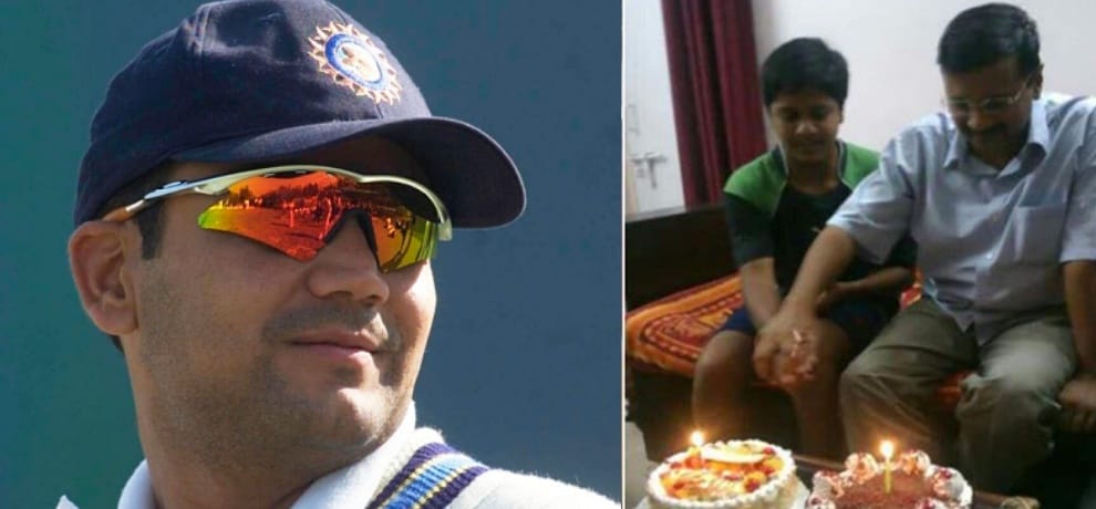 virender sehwag wishes kejriwal on his birthday in a different style