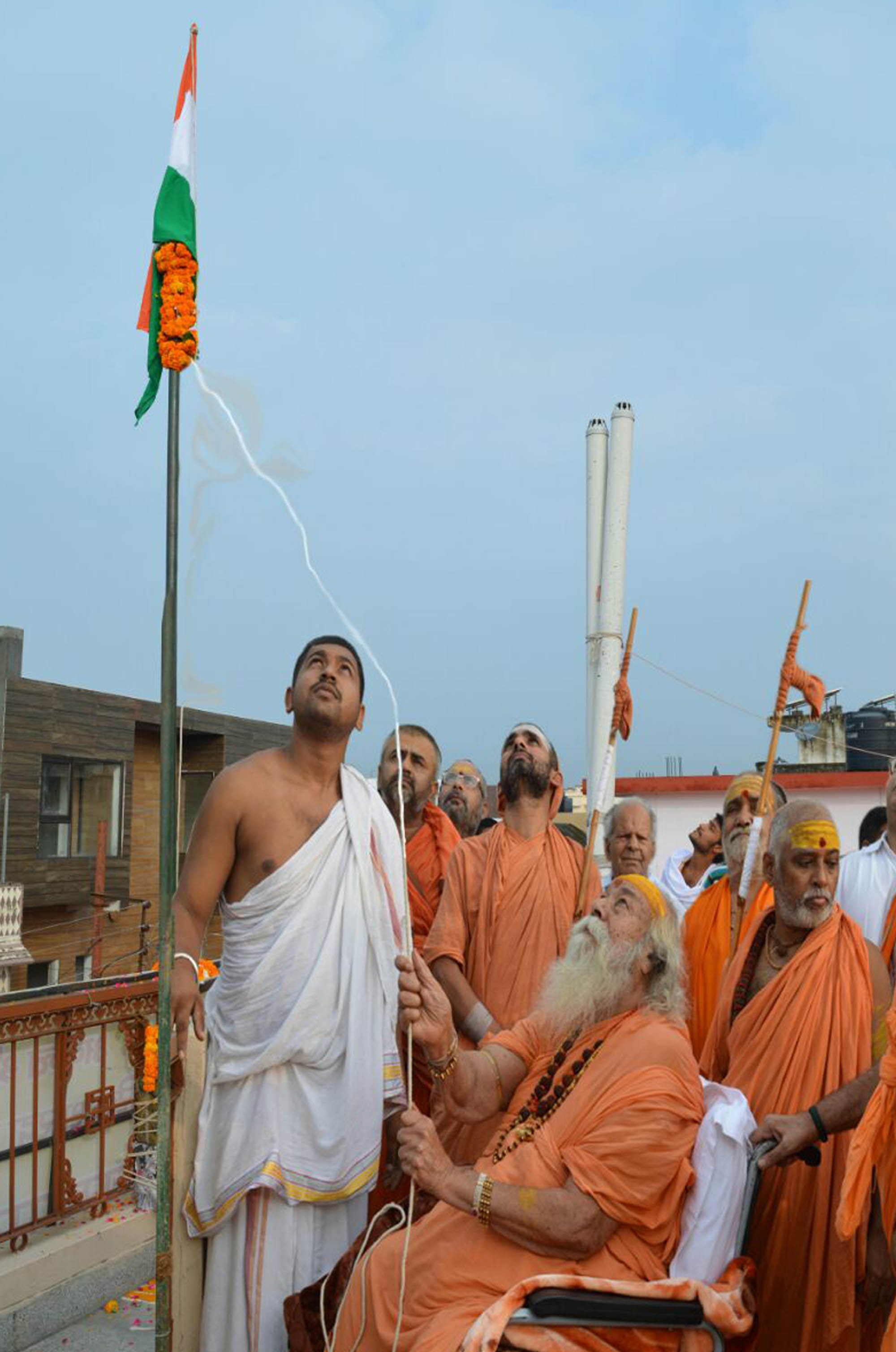 baba ramdev played kabaddi on independence day.