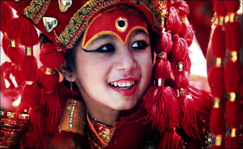 A Real Living Goddess in Nepal