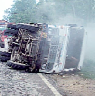 gas tanker palta, chalak ki maut