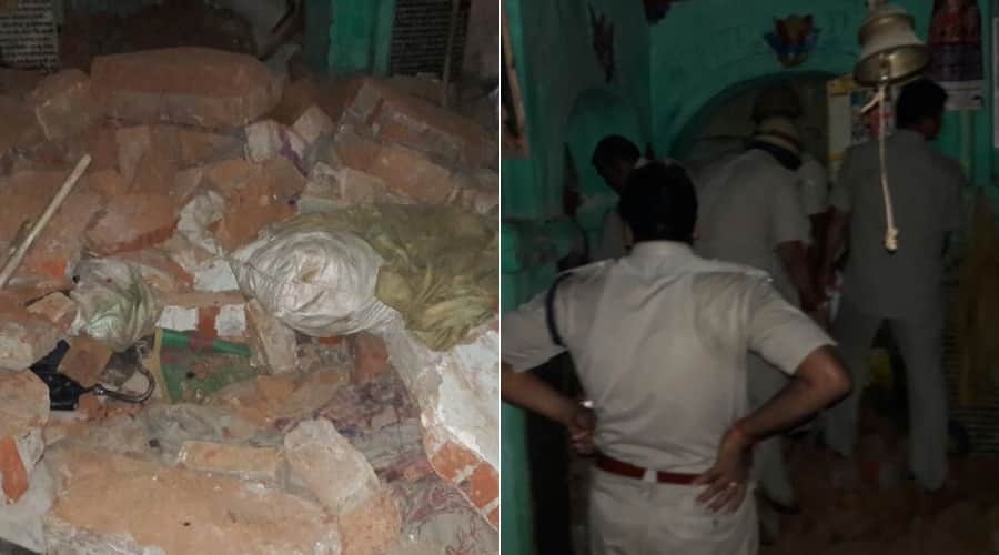 temple roof collapse in ayodhya