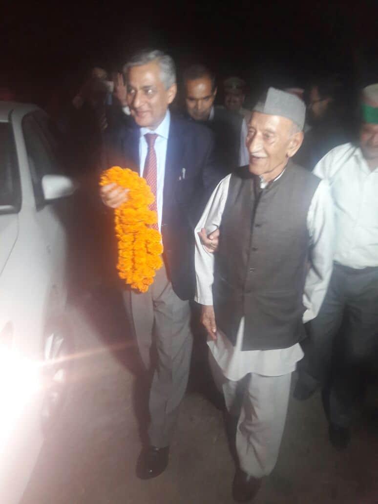 CJI Tirath Singh Thakur on a visit to himachal