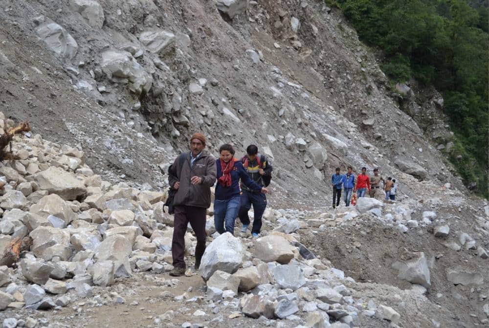 dangerous foot-road of badrinath dham