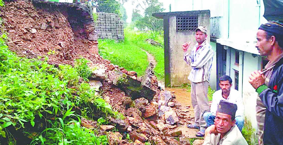 Rain-triggered landslides in many places