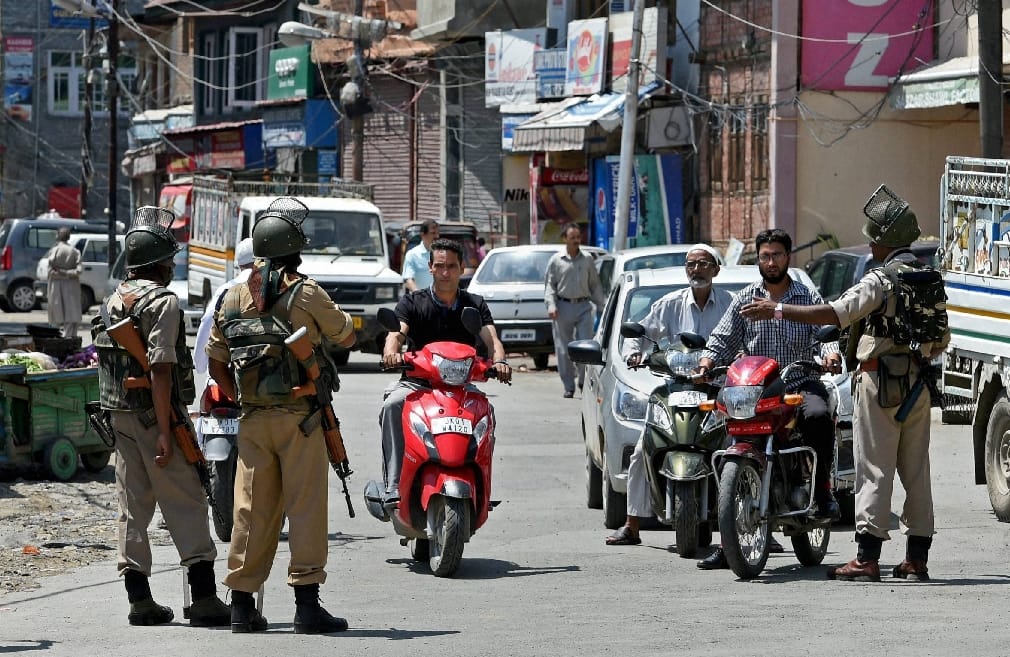 Night curfew in Kashmir