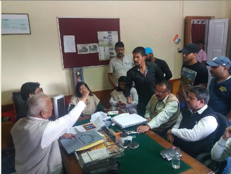 Municipality during the tender opening commotion