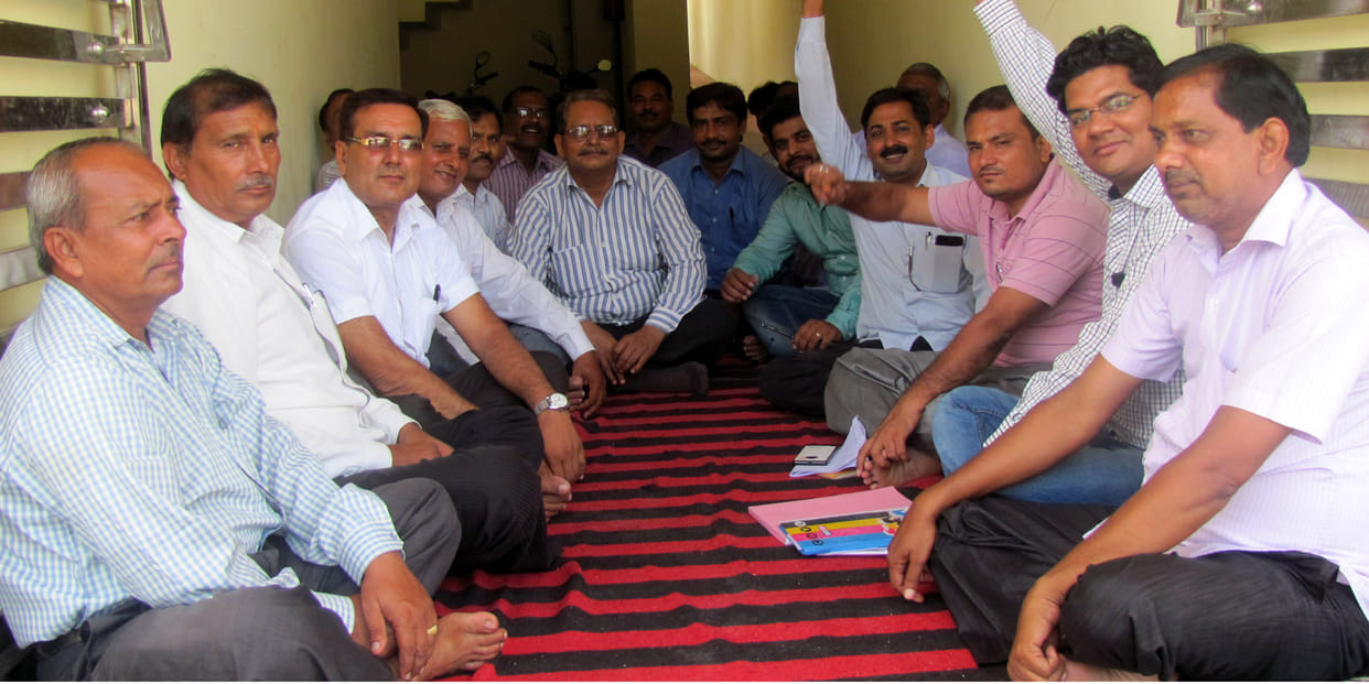 Roared at tehsil headquarters accountant