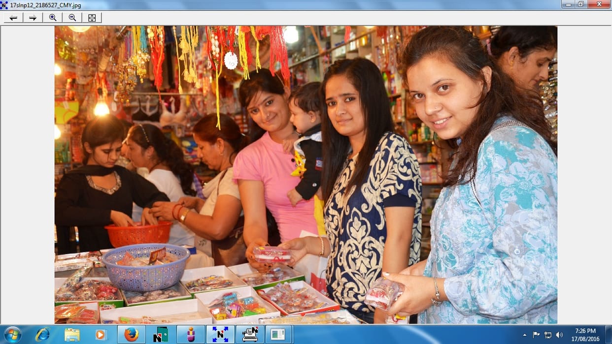 bazar ready for rakhi